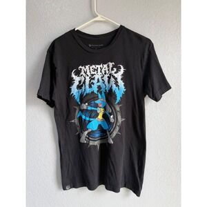 Pokemon Center Lucario Metal Claw Graphic T-Shirt Mens Medium Black Cotton Tee